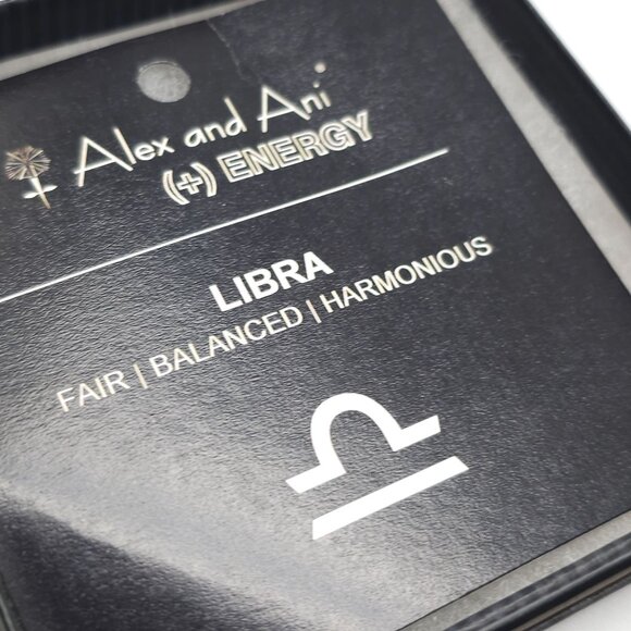 Alex And Ani Libra Zodiac Bangle Bracelet Gold Adjustable Charm Jewelry In Box - Picture 3 of 5